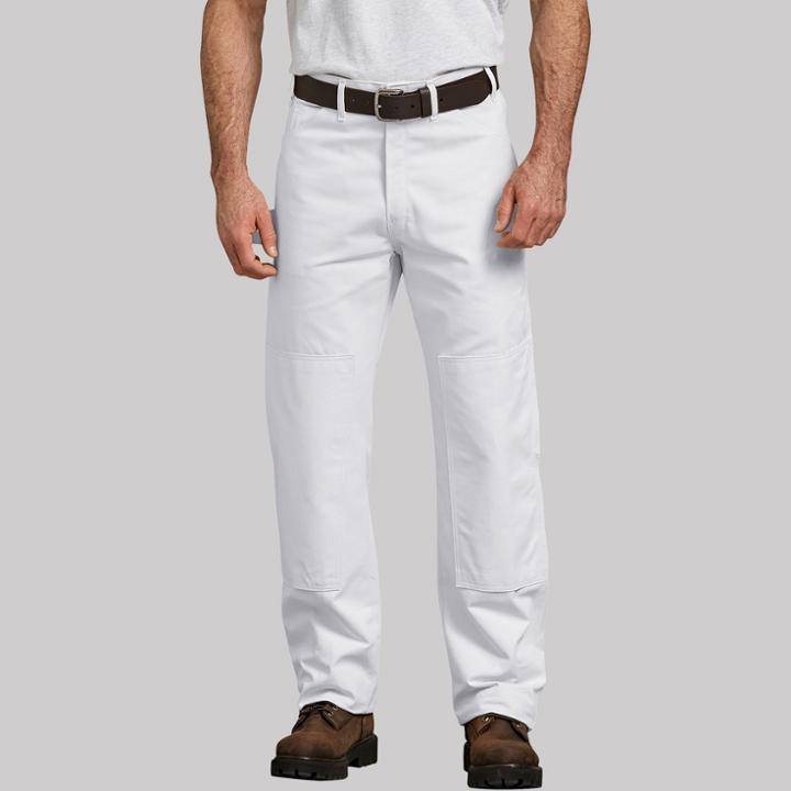 Dickies Men's Straight Fit Trousers - White