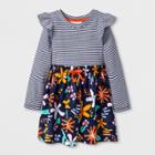 Toddler Girls' Long Sleeve Dress - Cat & Jack Navy