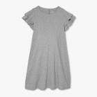 Tier Flutter Short Sleeve Knit Maternity Dress - Isabel Maternity By Ingrid & Isabel Heather Gray