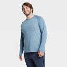 Men's Long Sleeve Run T-shirt - All In Motion Blue Gray M, Men's,