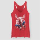 Marvel Women's Spider-man: Far From Home Tank Top (juniors') - Red Heather