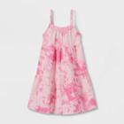 Toddler Girls' Tie-dye Tiered Tank Dress - Cat & Jack Pink