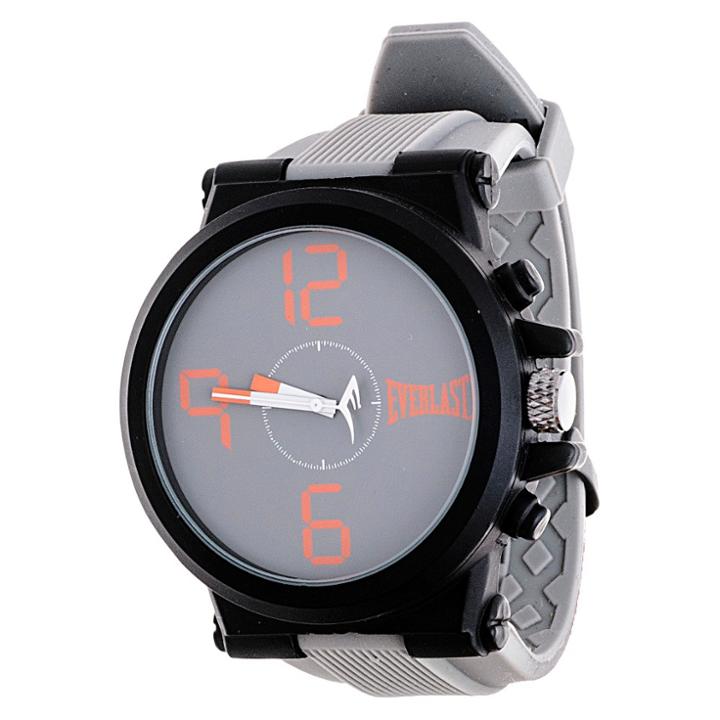 Men's Everlast Rubber Strap Watch With Easy Read Dial - Gray
