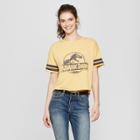Women's Jurassic Park Short Sleeve Logo Graphic T-shirt (juniors') Mustard