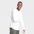 Men's Long Sleeve Soft Gym T-shirt - All In Motion True White M, Men's,