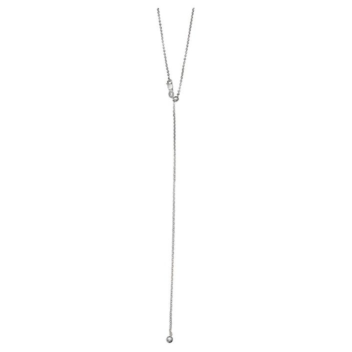 Distributed By Target Adjustable Rolo Chain With Lobster Clasp Closure In Sterling Silver - Gray