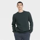 Men's Standard Fit Crewneck Sweatshirt - Goodfellow & Co Dark Green