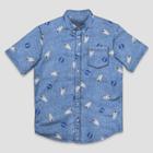 Men's Nasa Short Sleeve Button-down Shirt - Blue