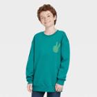 Boys' Crew Neck Fleece Pullover Sweatshirt - Art Class Blue