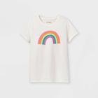 Girls' 'rainbow' Short Sleeve Graphic T-shirt - Cat & Jack Oatmeal Heather