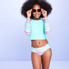 Girls' Swim Free Rash Guard Set - More Than Magic Aqua