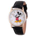 Women's Disney Mickey Mouse Two Tone Cardiff Alloy Watch - Black,