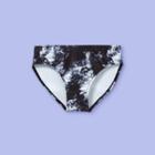 Girls' Maui Tie-dye Bikini Swim Bottom - More Than Magic Black