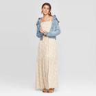 Target Women's Sleeveless Square Neck Tiered Maxi Dress - Universal Thread Cream