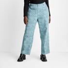 Women's Straight Leg Checkered Denim Pant - Future Collective With Gabriella Karefa-johnson Light/medium Wash