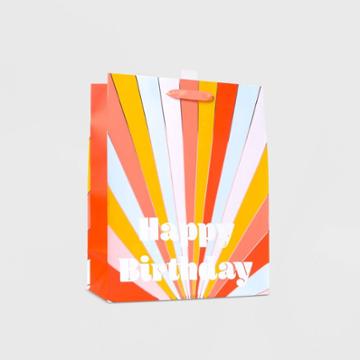 Spritz Large Happy Birthday Cub Bag Yellow -