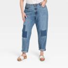 Women's Plus Size High-rise Boyfriend Jeans - Universal Thread Medium Wash 14w,