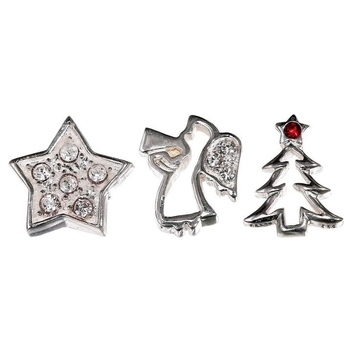 Target Cubic Zirconia Triple Round Prong Set Stick Earrings In Sterling