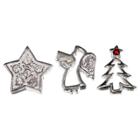 Target Cubic Zirconia Triple Round Prong Set Stick Earrings In Sterling