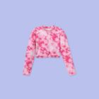 More Than Magic Girls' Long Sleeve Tie-dye Rash Guard Swim Shirt - More Than