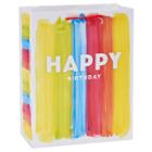 Spritz Happy Birthday Paint Stroke Gift Bag -