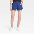 Women's Mid-rise French Terry Shorts 4 - All In Motion Sapphire