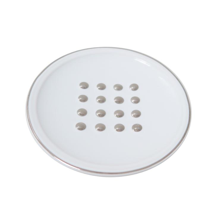 Round Jewelry Dish White/silver - 88 Main , Adult Unisex,