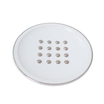 Round Jewelry Dish White/silver - 88 Main , Adult Unisex,