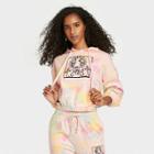 Women's Keith Haring Tie-dye Hooded Graphic Sweatshirt - Pale Peach