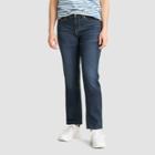 Denizen From Levi's Women's Mid-rise Modern Slim Jeans - Dark Blue