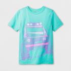 Boys' Adaptive Short Sleeve Truck Graphic T-shirt - Cat & Jack Green