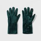Women's Mid-wrist Velvet Gloves - A New Day Green