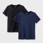 Boys' 2pk Favorite Short Sleeve T-shirt - Cat & Jack Navy/black