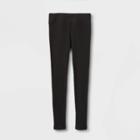 Girls' Ribbed Leggings - Art Class Black