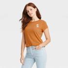 Women's Short Sleeve T-shirt - Universal Thread Mango Orange