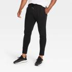 Men's Cotton Tapered Fleece Joggers - All In Motion Black