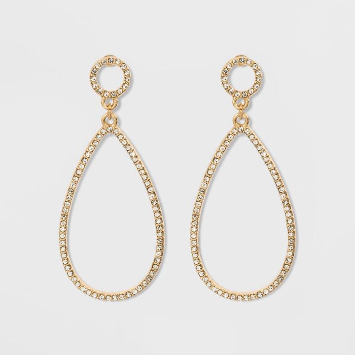 Sugarfix By Baublebar Micro Crystals Hoop Earrings - Clear, Girl's