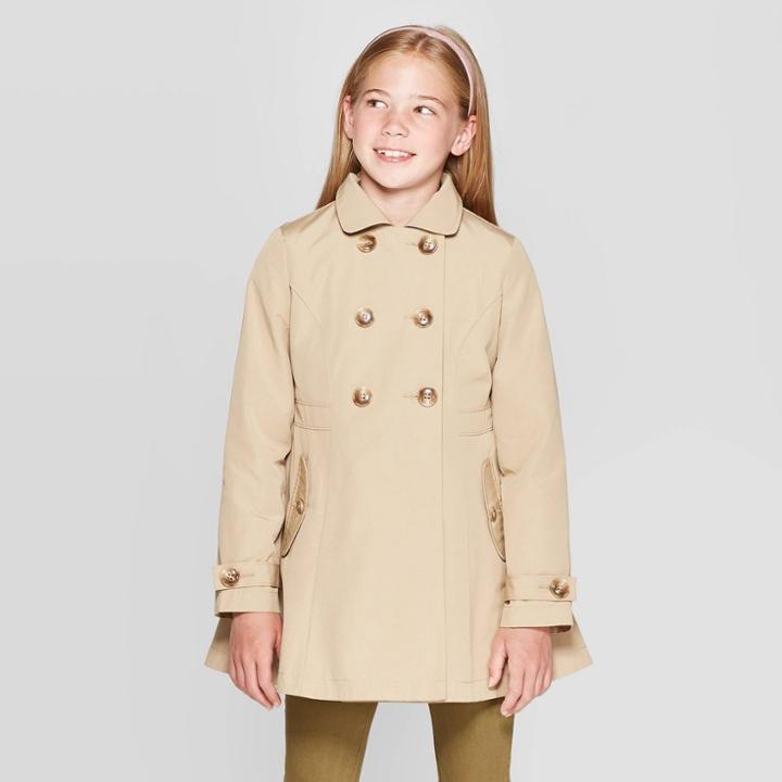 Girls' Trench Coat - Cat & Jack Brown