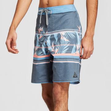 Trinity Collective Men's Striped 8.5 Veracruz Scallop Board Shorts - Trinity Navy