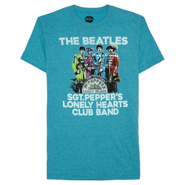 Men's The Beatles Sgt. Pepper T-shirt - Blue Heather