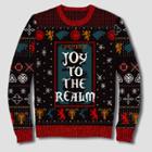 Men's Game Of Thrones Joy To The Realm Pullover Sweater - Black