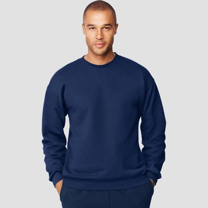 Hanes Men's Big & Tall Ultimate Cotton Sweatshirt - Navy (blue)