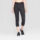 Women's Everyday Capri Mid-rise Leggings - C9 Champion Black Fleck Print