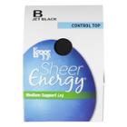 L'eggs Women's Sheer Energy Control Top Pantyhose - 65400 - Jet Black Xl, Women's,