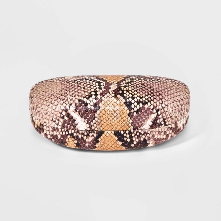 Snake Print Clam Shell Glasses Case - A New Day ,