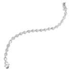 Target Women's Cubic Zirconia Silver Plated Link Bracelet - White And
