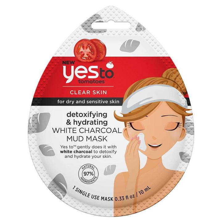 Yes To Tomatoes Detoxifying & Hydrating White Charcoal Mud Mask