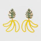 Sugarfix By Baublebar Beaded Banana Drop Earrings - Yellow, Women's