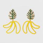 Sugarfix By Baublebar Beaded Banana Drop Earrings - Yellow, Women's