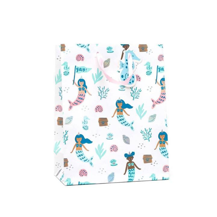 Spritz Medium Mermaid Gift Bag With Tag -